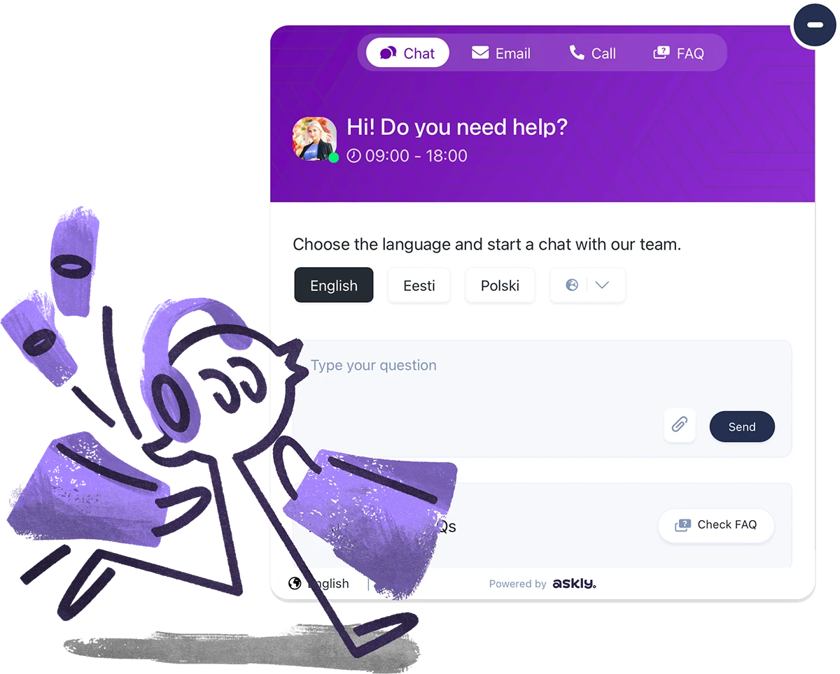 Askly website chat solution